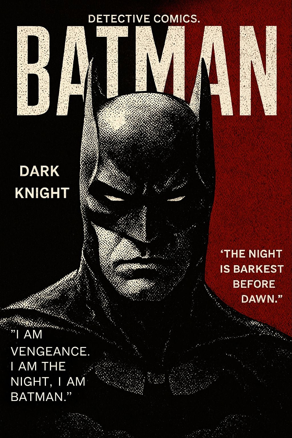 BATMAN “I Am the vengeance” poster