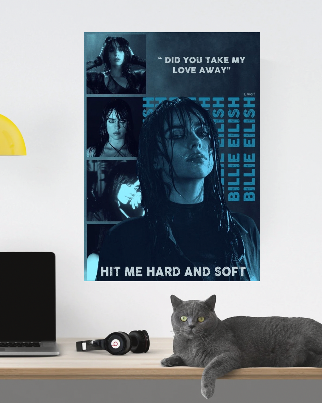 BILLiE EILISH “Hit me hard and soft” album poster