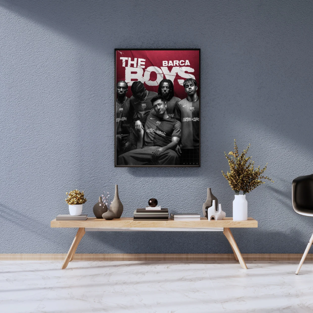 Barcelona squad “The barca boys” poster