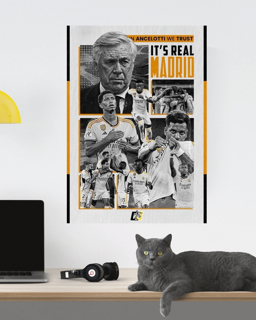 Real Madrid “In Ancelotti we trust Real Madrid” Poster