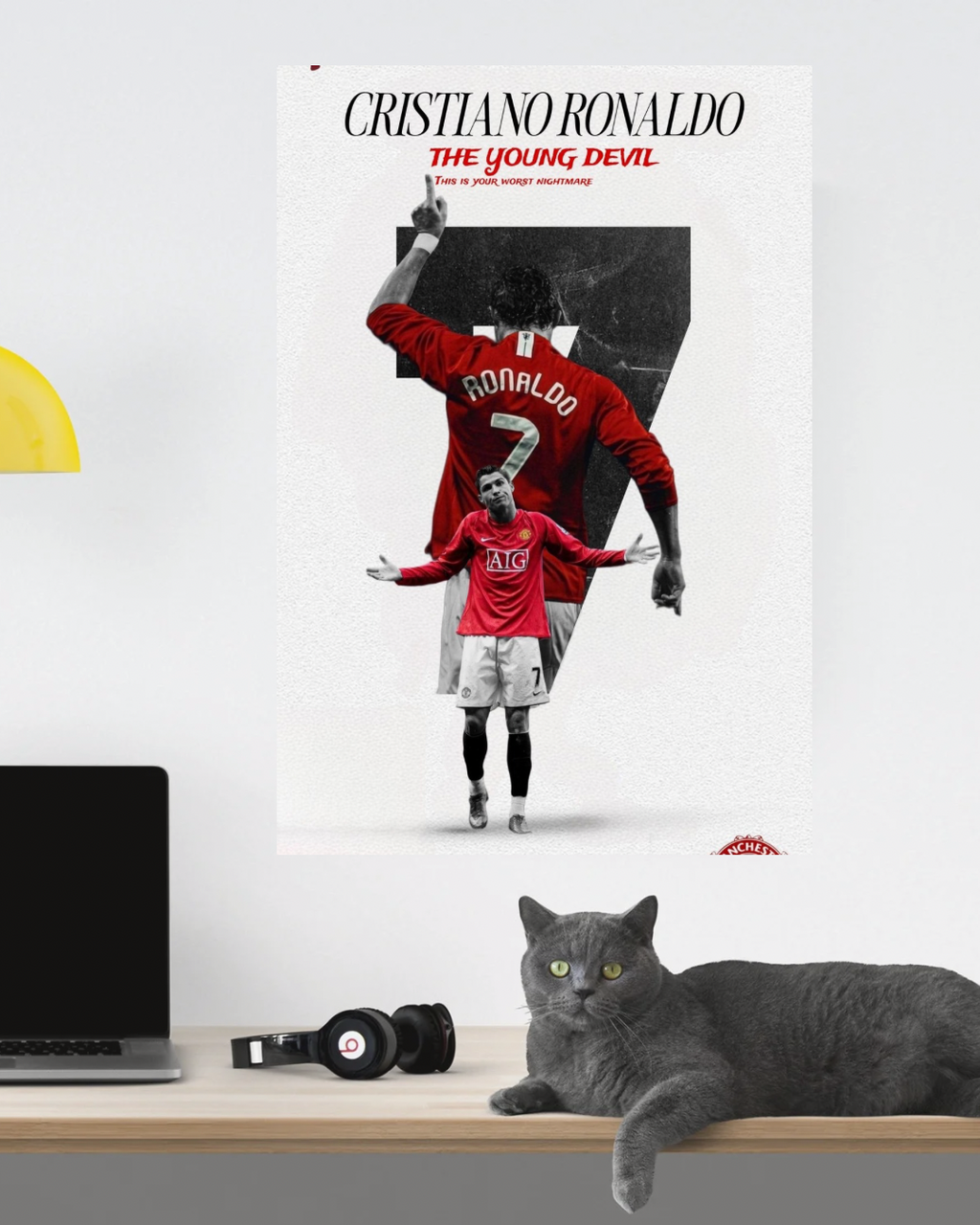 CRISTIANO RONALDO “The young devil” poster