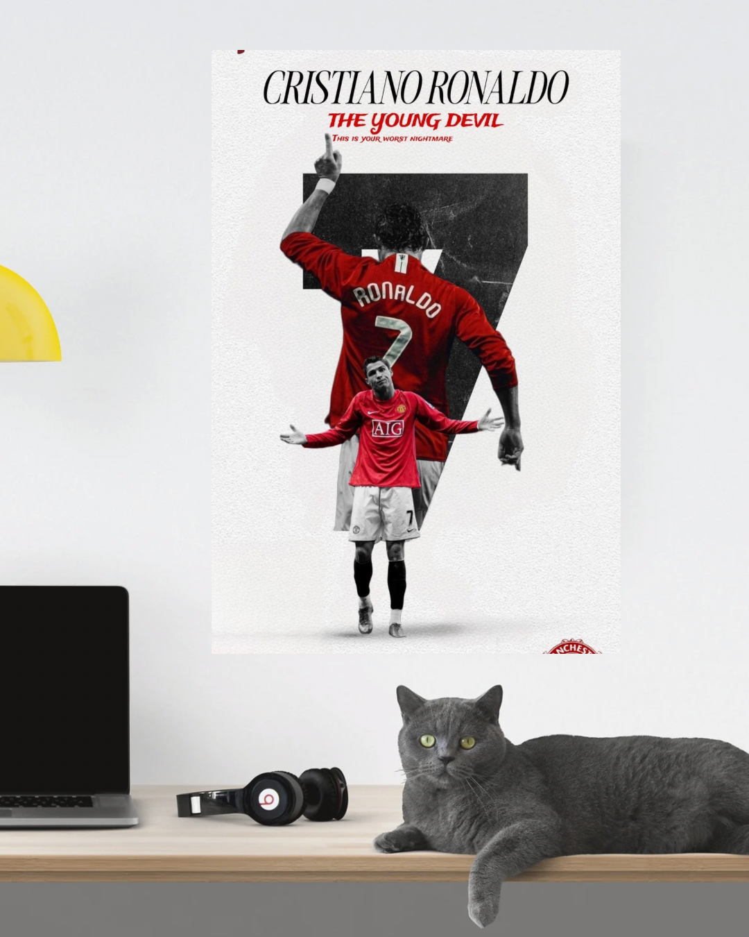 CRISTIANO RONALDO “The young devil” poster