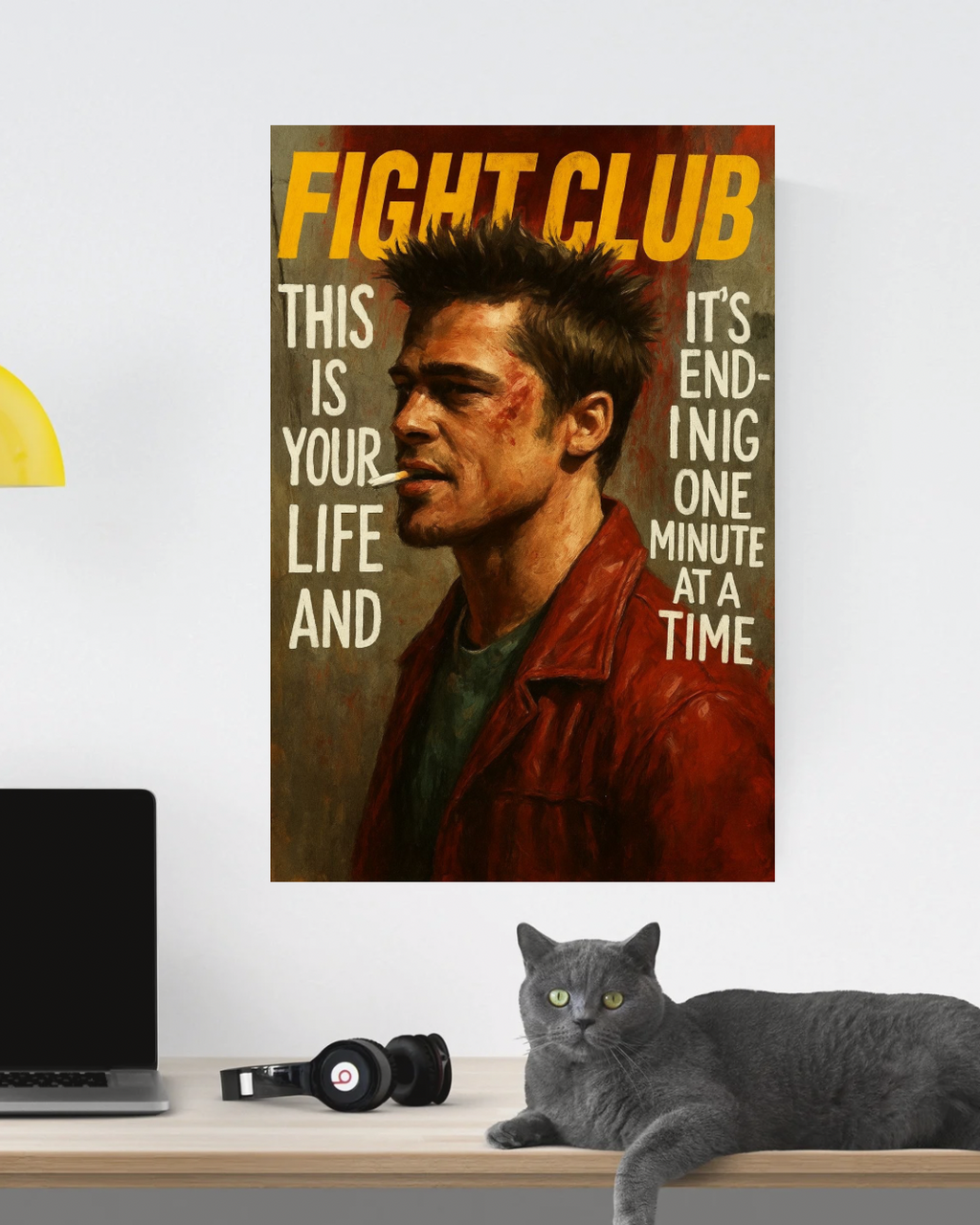 FIGHT CLUB “This is your Life and it’s ending one minute at a time” Poster