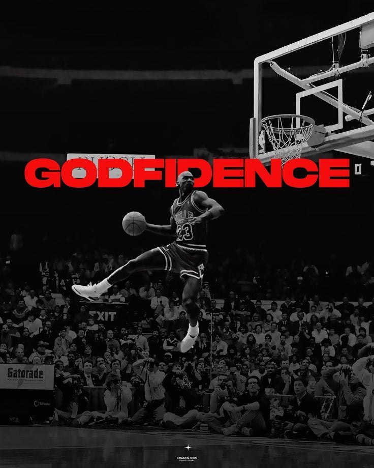 MICHAEL JORDAN “GODFIDENCE” Motivational poster