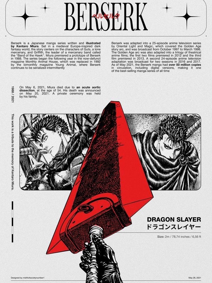 BERSERK ANIME POSTER