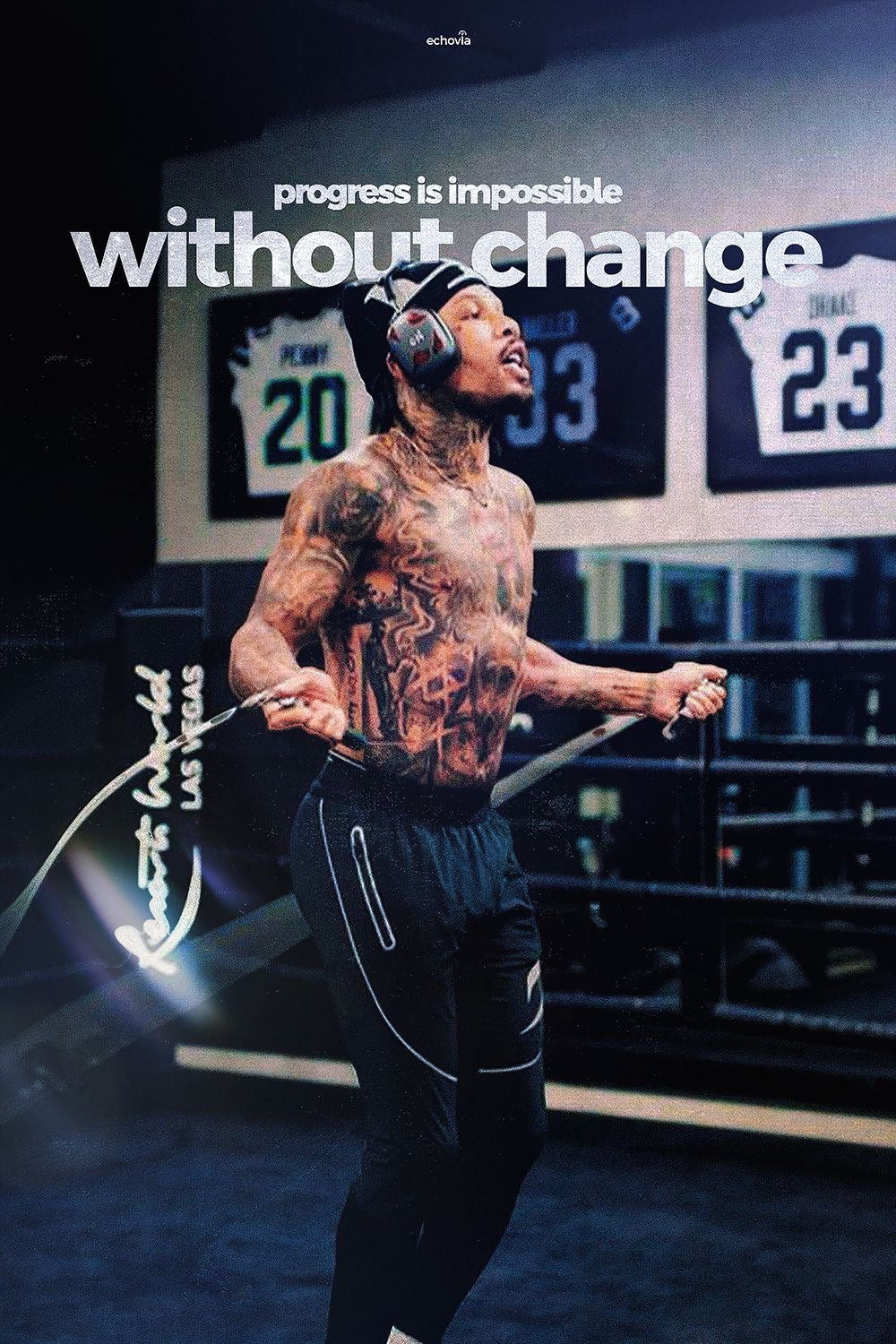 “Progress is impossible without change” Motivational poster