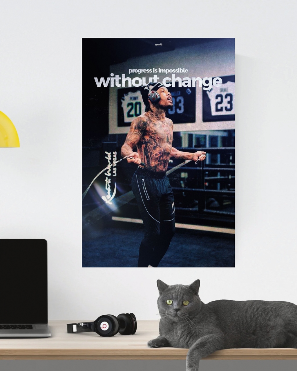 “Progress is impossible without change” Motivational poster