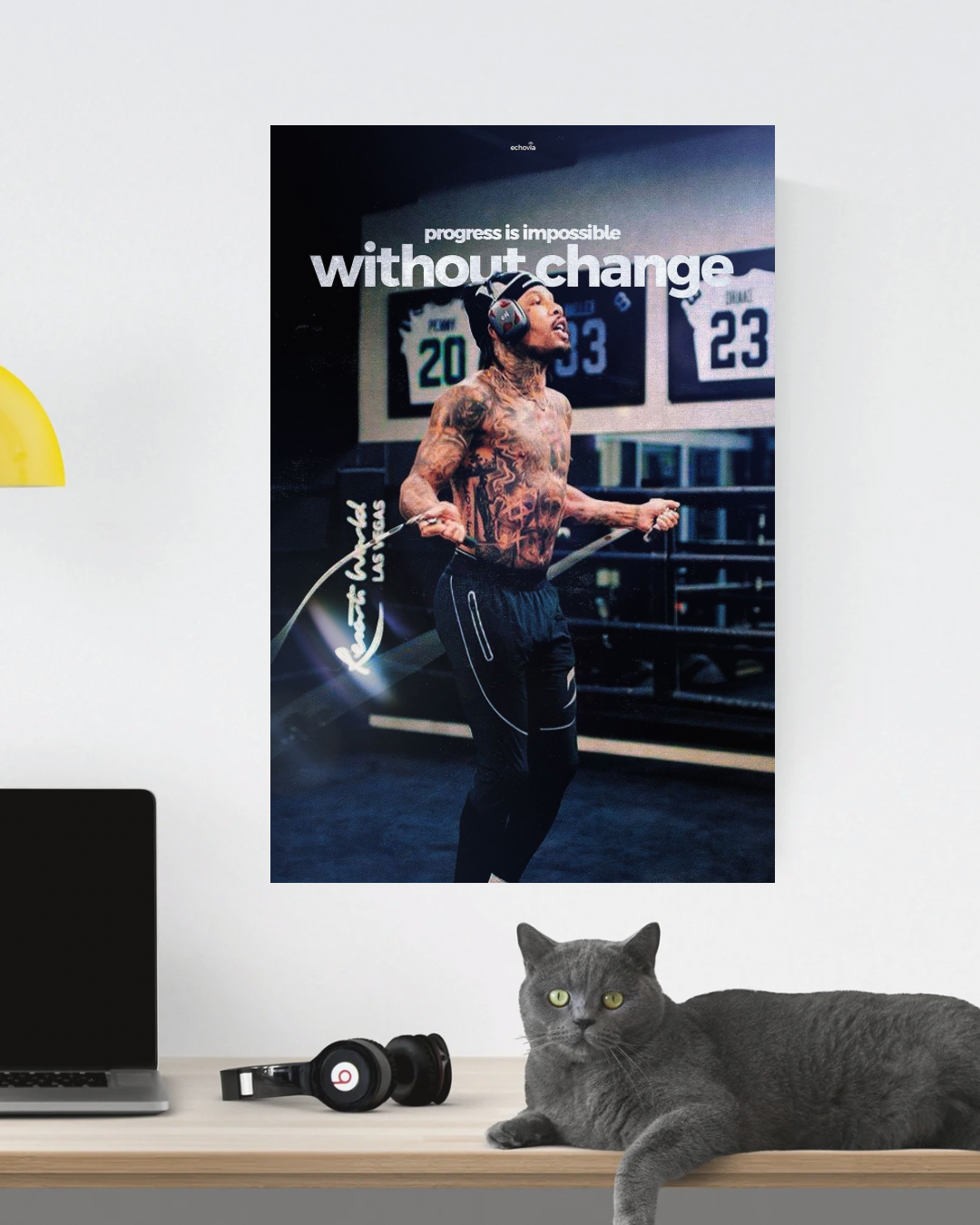 “Progress is impossible without change” Motivational poster