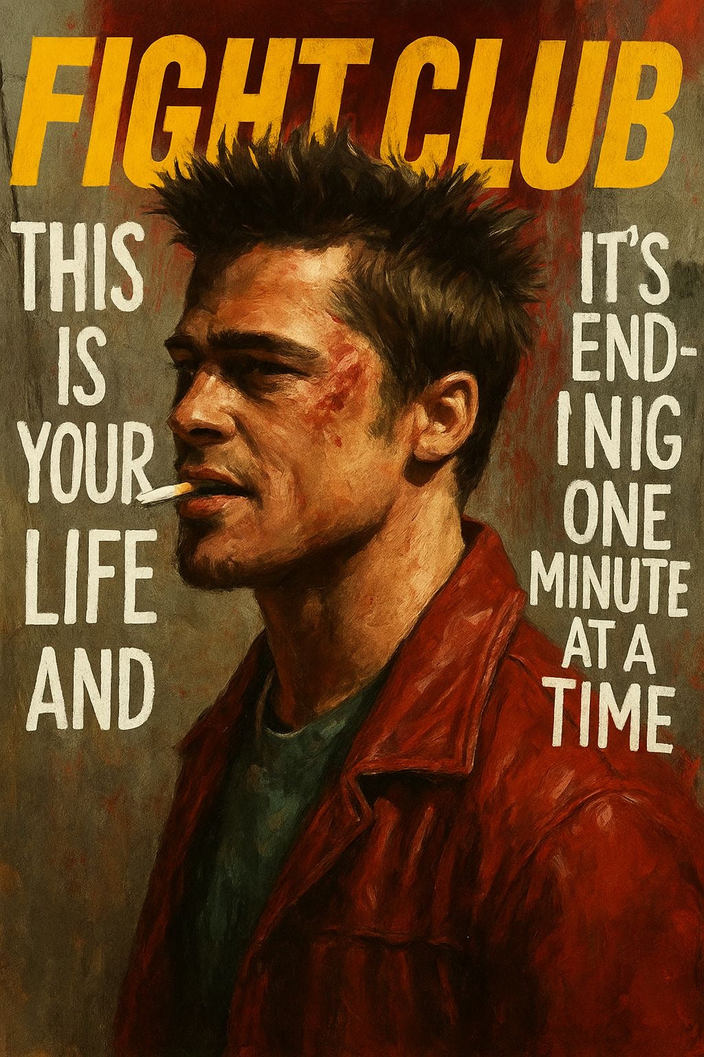 FIGHT CLUB “This is your Life and it’s ending one minute at a time” Poster