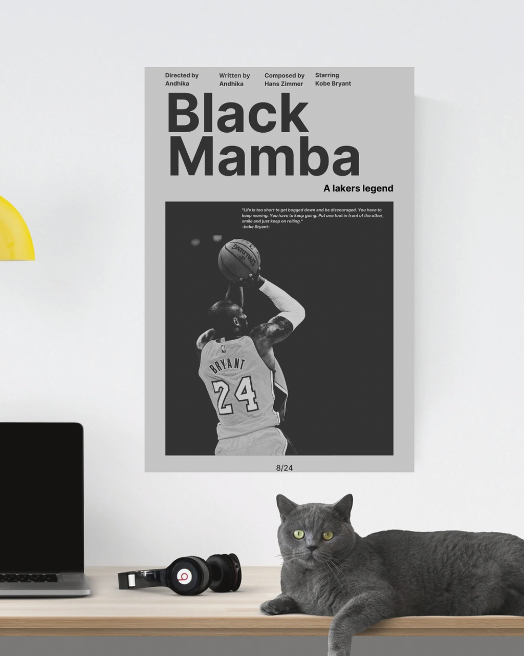 KOBE BRYANT “The Black Mamba”  poster