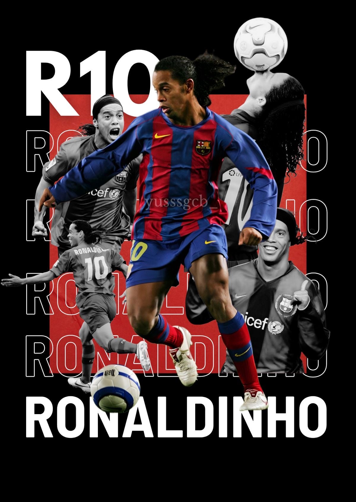 RONALDINHO 10 “BARCELONA” poster