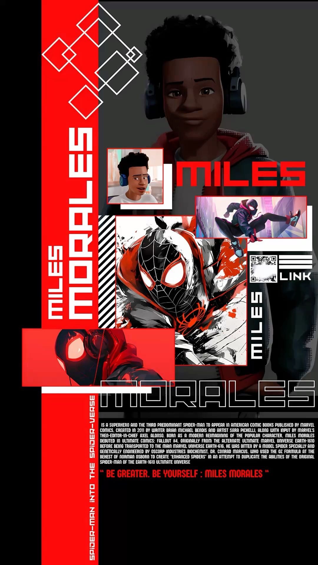 Spider-Man “Miles Morales” Movie poster