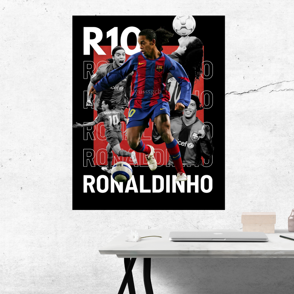 RONALDINHO 10 “BARCELONA” poster