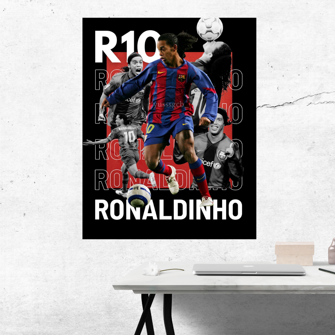 RONALDINHO 10 “BARCELONA” poster