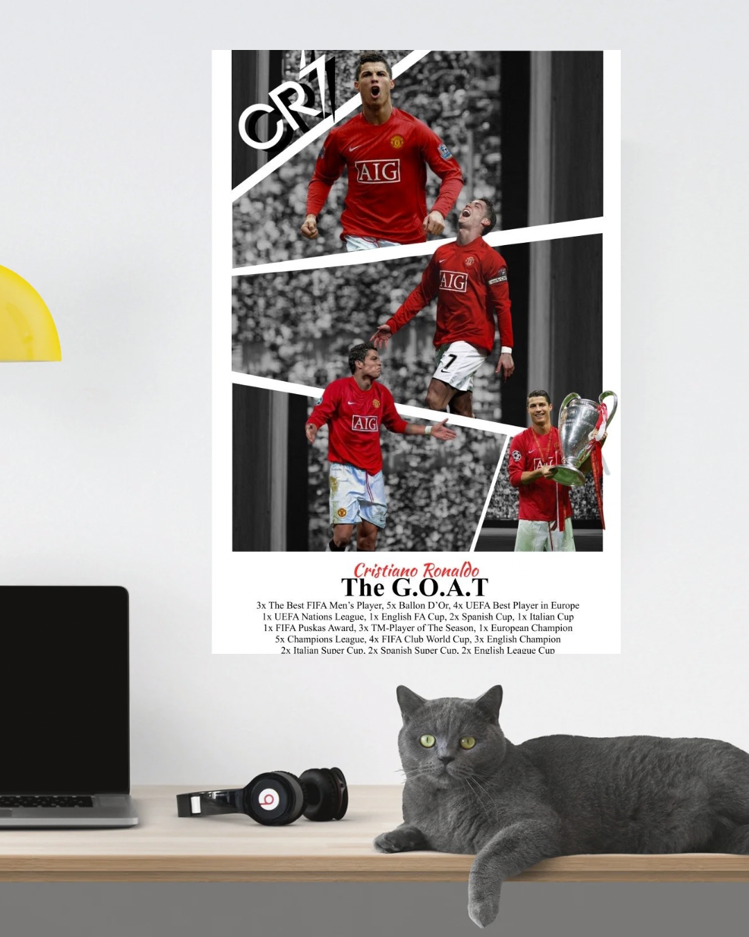 CRISTIANO RONALDO “The Goat” poster