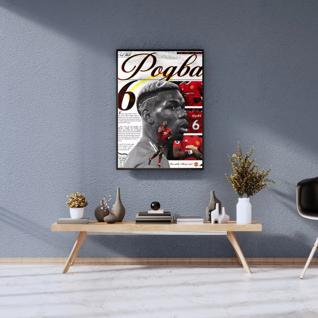 Paul pogba 6 Manchester United epic poster