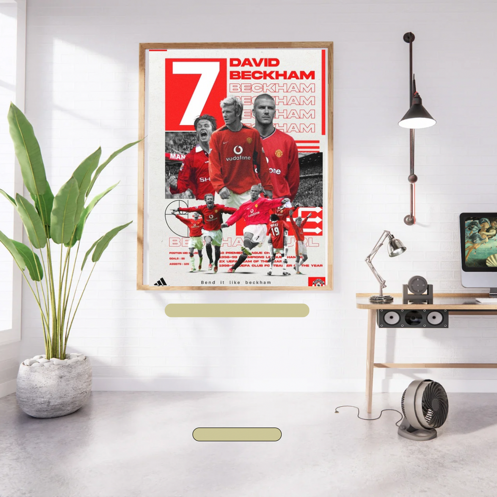 David beckham 7 “Man United” poster