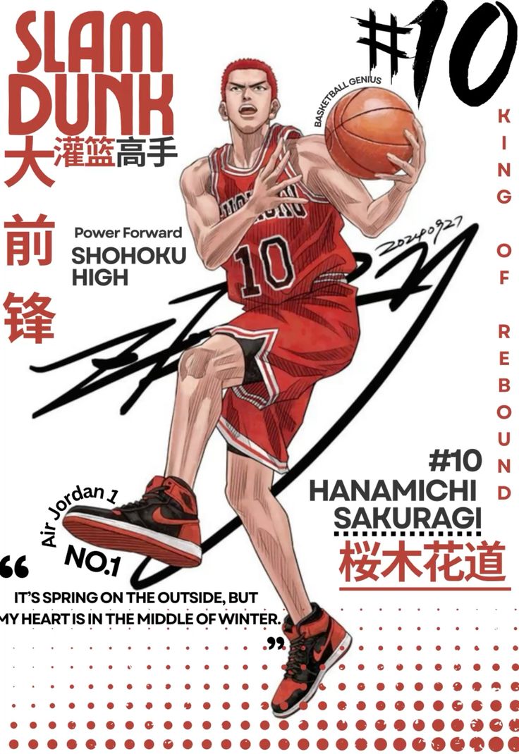 SLAM DUNK- HANAMICHI ANIME POSTER