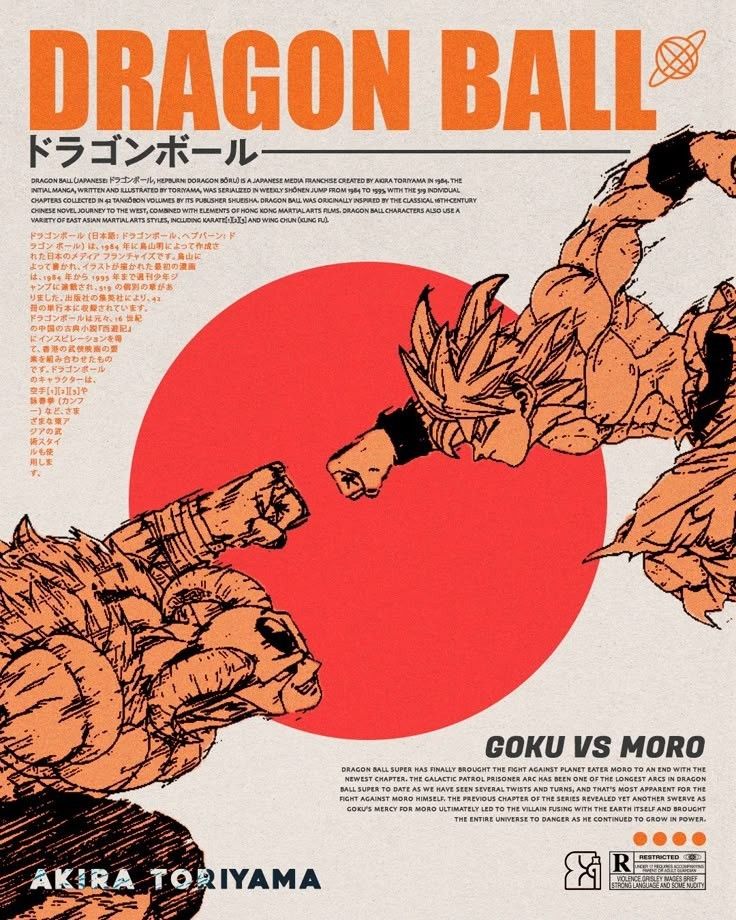 DRAGON BALL - GOKU VS MORO POSTER